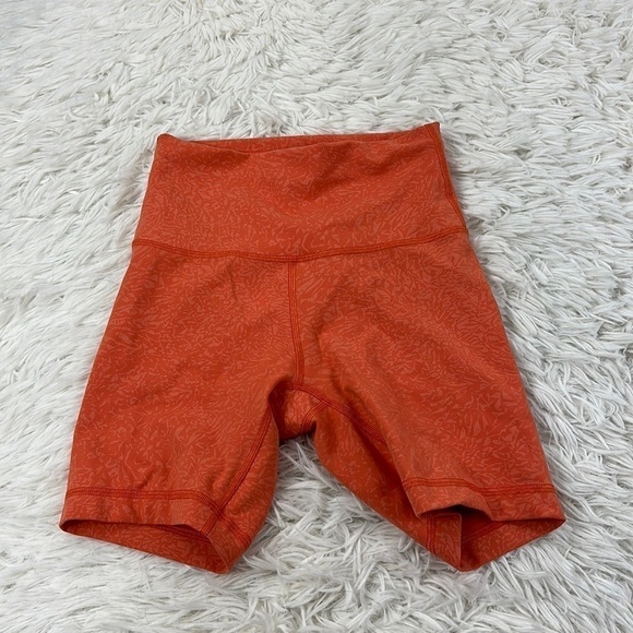 Lululemon Wunder Train High-Rise Short 6" Crunch Warm Coral - Picture 1 of 6